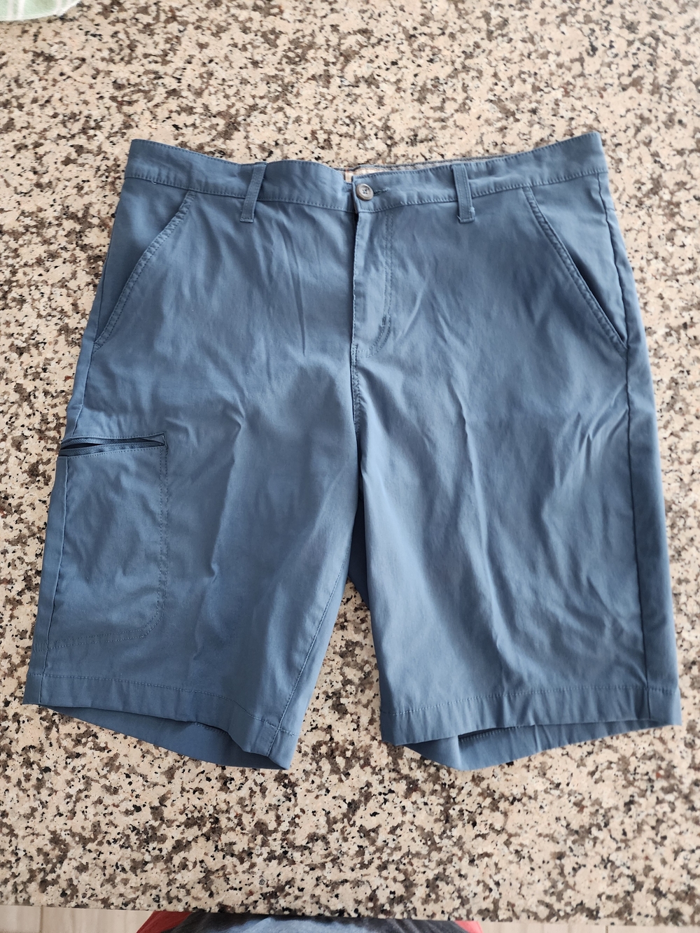 Men's Lightweight Slate Blue Cargo Shorts
